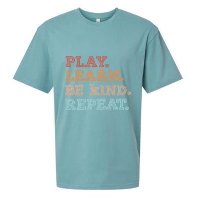 Unity Day Orange Play Learn Be Kind Repeat Sueded Cloud Jersey T-Shirt