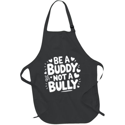 Unity Day Orange Anti Bullying Be A Buddy Not A Bully Full-Length Apron With Pockets