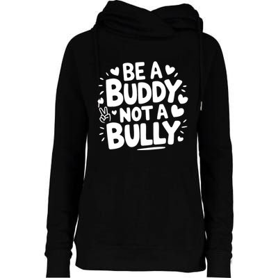 Unity Day Orange Anti Bullying Be A Buddy Not A Bully Womens Funnel Neck Pullover Hood