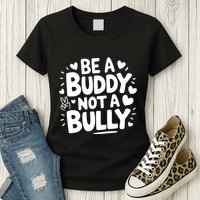 Unity Day Orange Anti Bullying Be A Buddy Not A Bully Womens T-Shirt