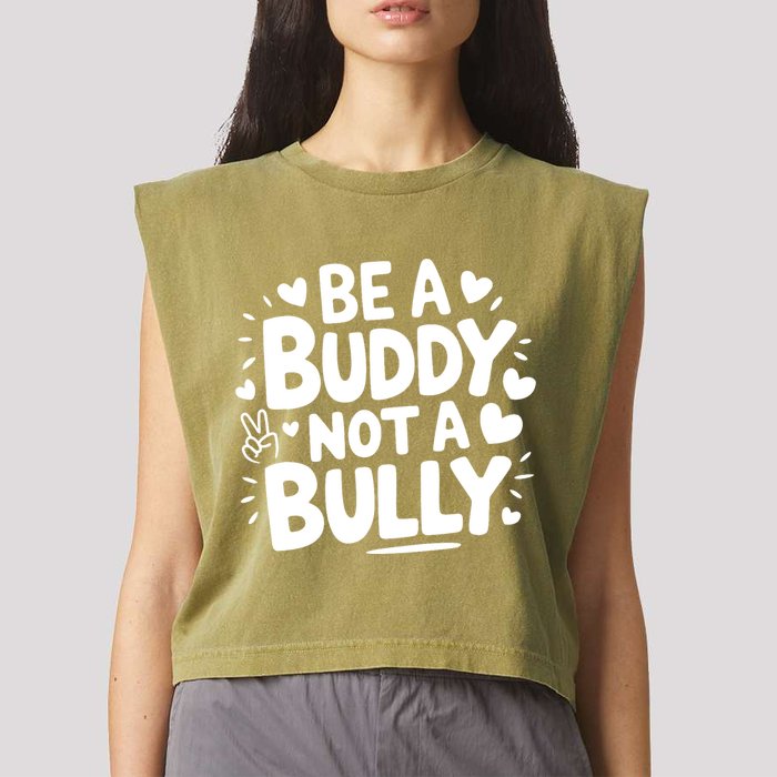 Unity Day Orange Anti Bullying Be A Buddy Not A Bully Garment-Dyed Women's Muscle Tee