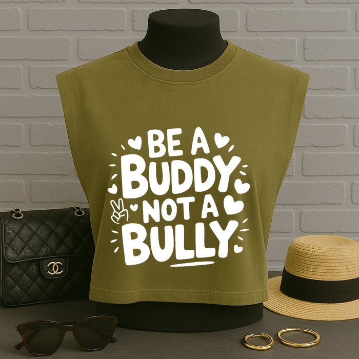 Unity Day Orange Anti Bullying Be A Buddy Not A Bully Garment-Dyed Women's Muscle Tee