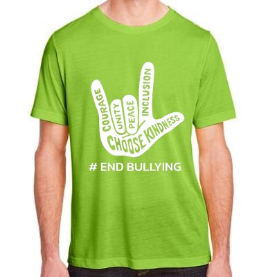 Unity Day Orange Anti Bullying Peace Love Sign Language Adult ChromaSoft Performance T-Shirt