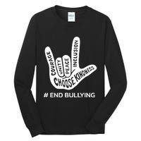 Unity Day Orange Anti Bullying Peace Love Sign Language Tall Long Sleeve T-Shirt