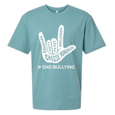 Unity Day Orange Anti Bullying Peace Love Sign Language Sueded Cloud Jersey T-Shirt