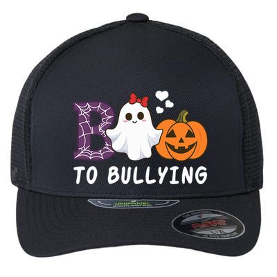 Unity Day Orange Funny Halloween Boo To Bullying Flexfit Unipanel Trucker Cap