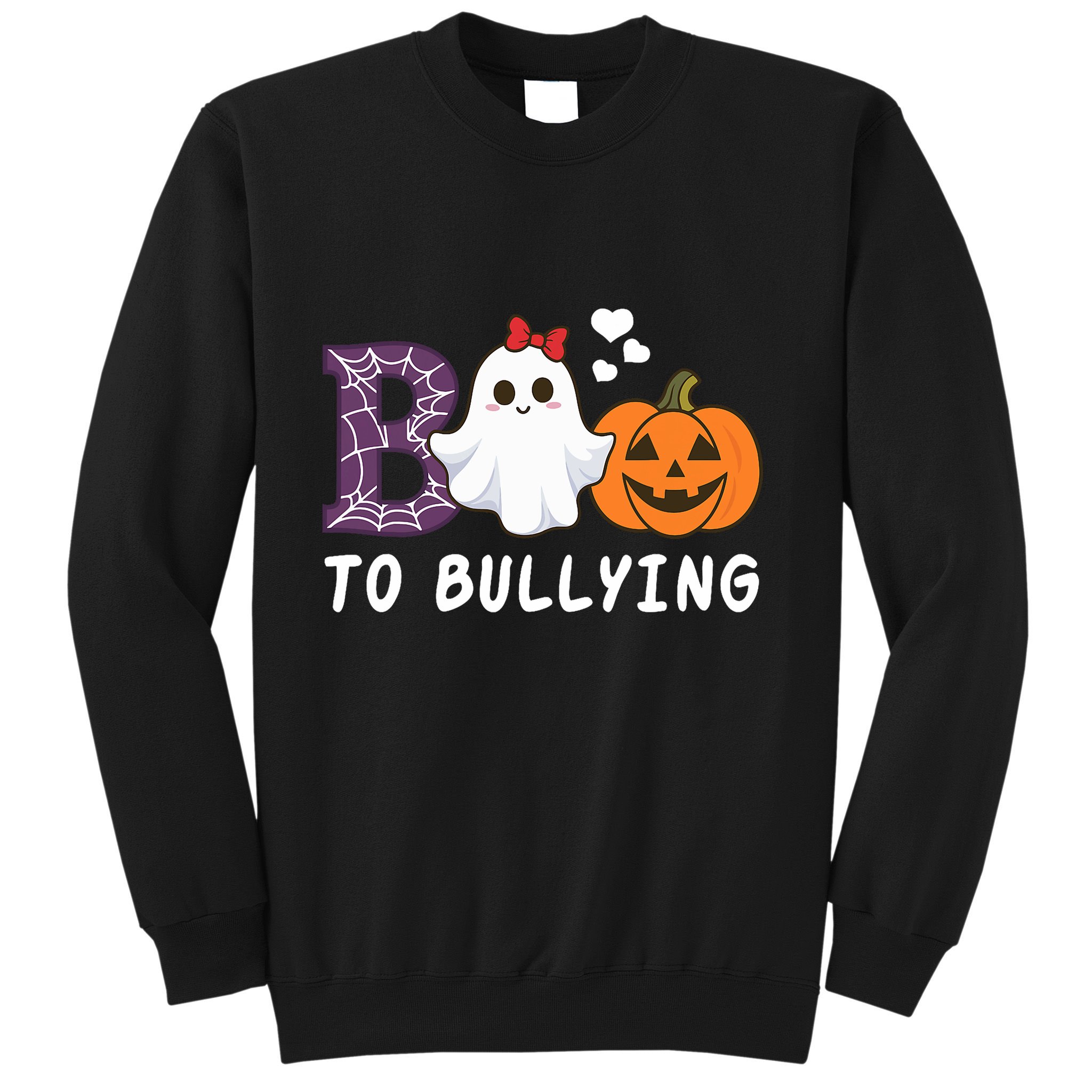 Unity Day Orange Funny Halloween Boo To Bullying Sweatshirt