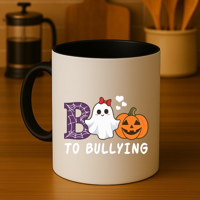 Unity Day Orange Funny Halloween Boo To Bullying Mug