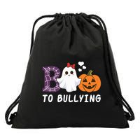 Unity Day Orange Funny Halloween Boo To Bullying Drawstring Bag