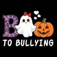 Unity Day Orange Funny Halloween Boo To Bullying Drawstring Bag