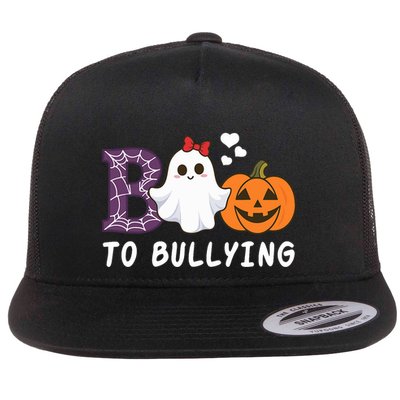 Unity Day Orange Funny Halloween Boo To Bullying Flatbill Hat