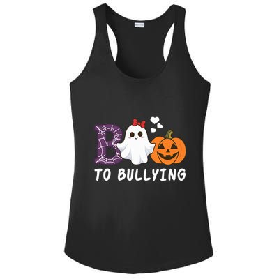 Unity Day Orange Funny Halloween Boo To Bullying Ladies PosiCharge Competitor Racerback Tank