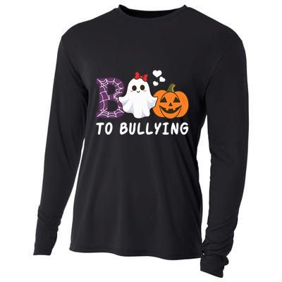Unity Day Orange Funny Halloween Boo To Bullying Cooling Performance Long Sleeve Crew