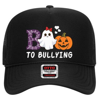 Unity Day Orange Funny Halloween Boo To Bullying Trucker Hat