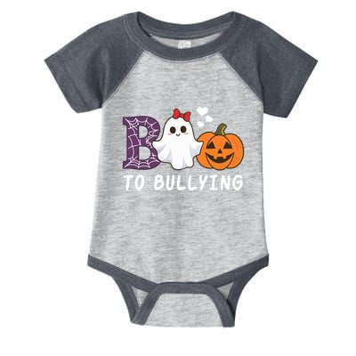 Unity Day Orange Funny Halloween Boo To Bullying Infant Baby Jersey Bodysuit
