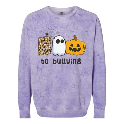 UNITY DAY Orange Anti Bullying Boo To Bullying Colorblast Crewneck Sweatshirt