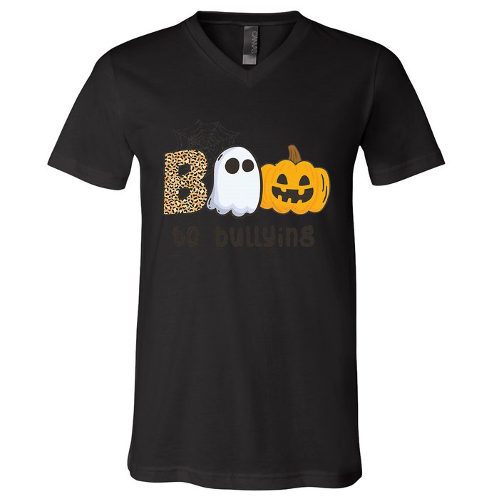 UNITY DAY Orange Anti Bullying Boo To Bullying V-Neck T-Shirt