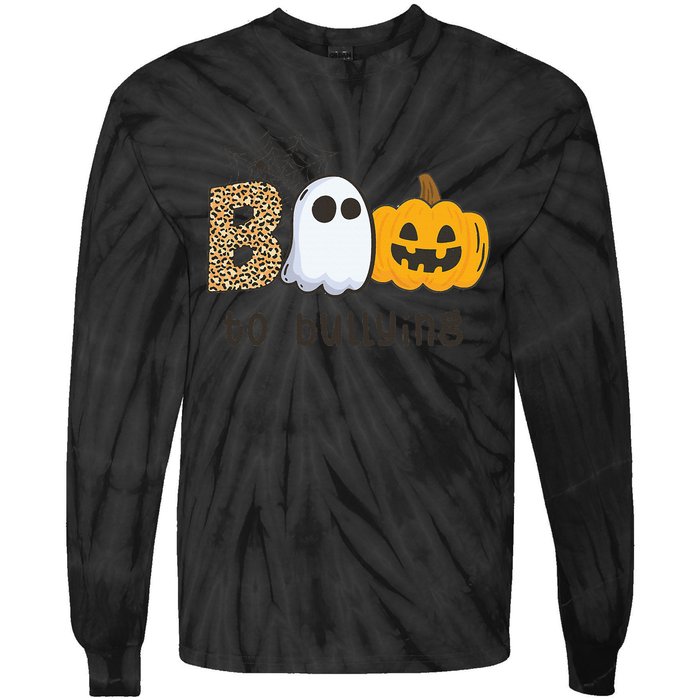 UNITY DAY Orange Anti Bullying Boo To Bullying Tie-Dye Long Sleeve Shirt