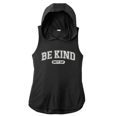 Unity Day Orange Anti Bullying Be Kind Kindness Ladies PosiCharge Tri-Blend Wicking Draft Hoodie Tank