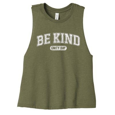 Unity Day Orange Anti Bullying Be Kind Kindness Women's Racerback Cropped Tank