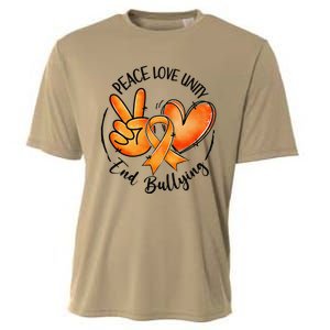 Unity Day Orange Peace Love Unity End Bullying Kindness Gift Cooling Performance Crew T-Shirt