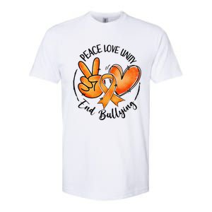 Unity Day Orange Peace Love Unity End Bullying Kindness Gift Softstyle CVC T-Shirt