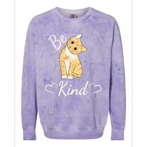 Unity Day Orange Cat Anti Bullying Be Kind Gift Colorblast Crewneck Sweatshirt