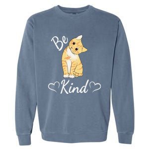 Unity Day Orange Cat Anti Bullying Be Kind Gift Garment-Dyed Sweatshirt