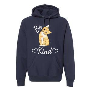 Unity Day Orange Cat Anti Bullying Be Kind Gift Premium Hoodie