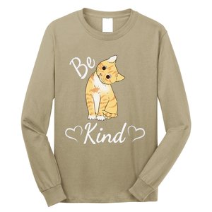 Unity Day Orange Cat Anti Bullying Be Kind Gift Long Sleeve Shirt