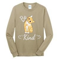 Unity Day Orange Cat Anti Bullying Be Kind Gift Tall Long Sleeve T-Shirt