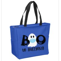 Unity Day Orange Be Kind And Boo To Bullying Halloween Zip Tote Bag