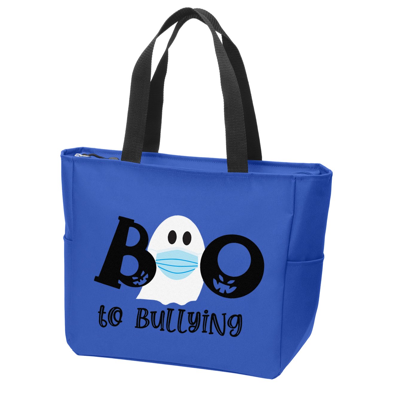 Unity Day Orange Be Kind And Boo To Bullying Halloween Zip Tote Bag