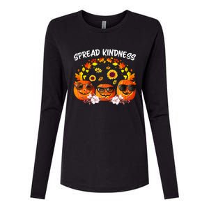 Unity Day Orange Spread Kindness Anti Bullying Pumpkin Womens Cotton Relaxed Long Sleeve T-Shirt