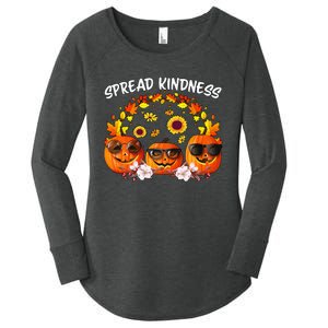 Unity Day Orange Spread Kindness Anti Bullying Pumpkin Women's Perfect Tri Tunic Long Sleeve Shirt