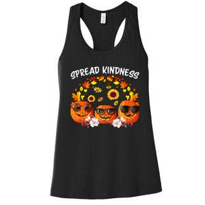 Unity Day Orange Spread Kindness Anti Bullying Pumpkin Women's Racerback Tank