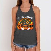 Unity Day Orange Spread Kindness Anti Bullying Pumpkin Women's Knotted Racerback Tank