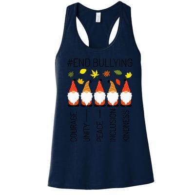 Unity Day Orange Anti Bullying Prevention No Bullying Women's Racerback Tank