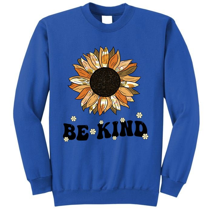 Unity Day Orange Be Kind Anti Bullying Cute Sunflower Gift Tall Sweatshirt