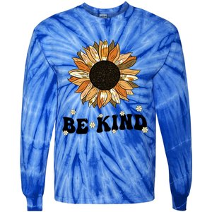 Unity Day Orange Be Kind Anti Bullying Cute Sunflower Gift Tie-Dye Long Sleeve Shirt