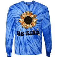 Unity Day Orange Be Kind Anti Bullying Cute Sunflower Gift Tie-Dye Long Sleeve Shirt