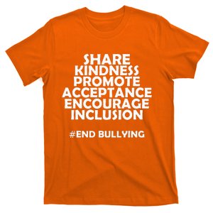 Unity Day Orange Share Kindness Anti Bullying T-Shirt