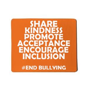 Unity Day Orange Share Kindness Anti Bullying Mousepad