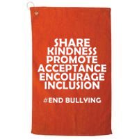 Unity Day Orange Share Kindness Anti Bullying Platinum Collection Golf Towel