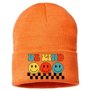 Unity Day Orange Teacher Kindness Antibulliyng Be Kind Sustainable Knit Beanie