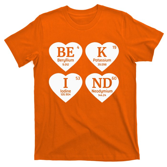 Unity Day Orange Be Kind Chemistry Periodic Table T-Shirt