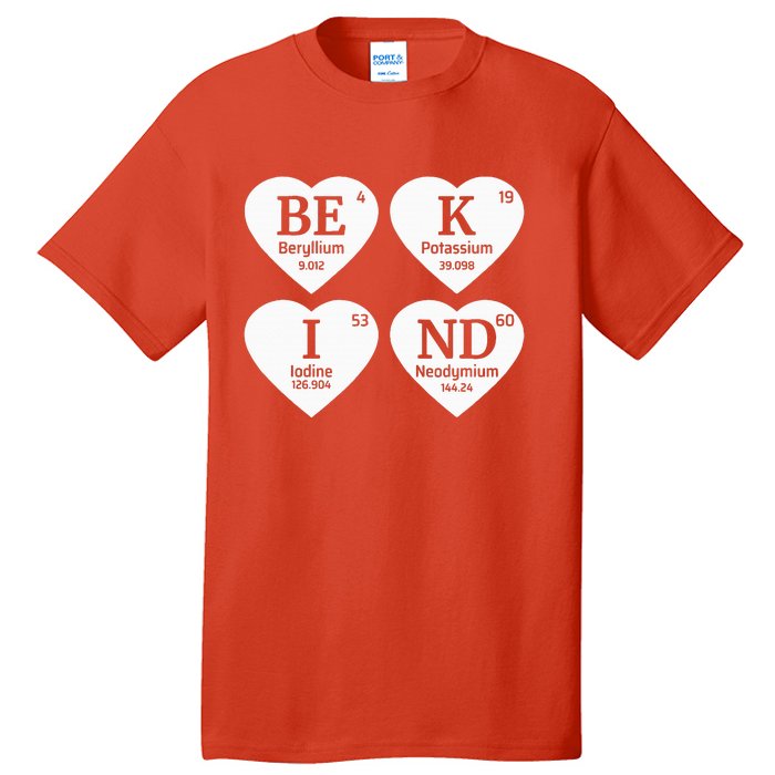 Unity Day Orange Be Kind Chemistry Periodic Table Tall T-Shirt