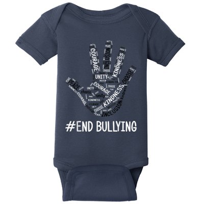 Unity Day Orange 2022 Anti Bullying Love Sign Language Baby Bodysuit