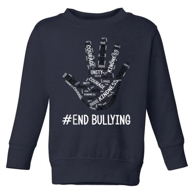 Unity Day Orange 2022 Anti Bullying Love Sign Language Toddler Sweatshirt