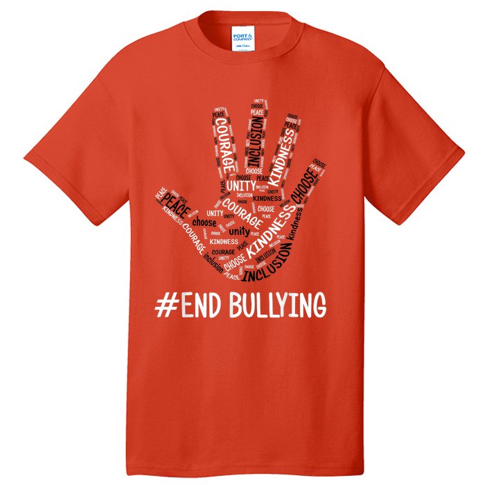 Unity Day Orange 2022 Anti Bullying Love Sign Language Tall T-Shirt